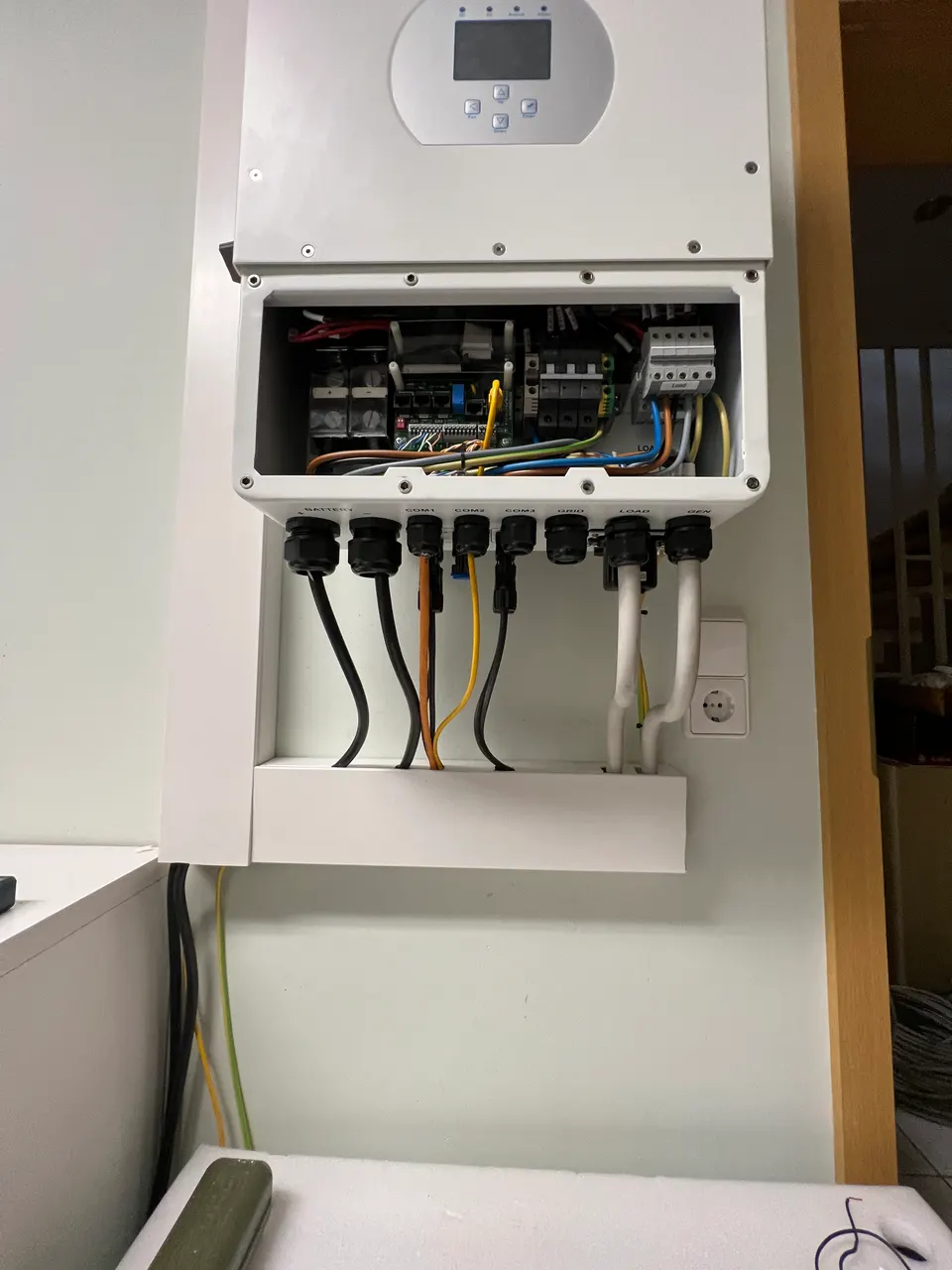 Technische Installation der Speicheranlage